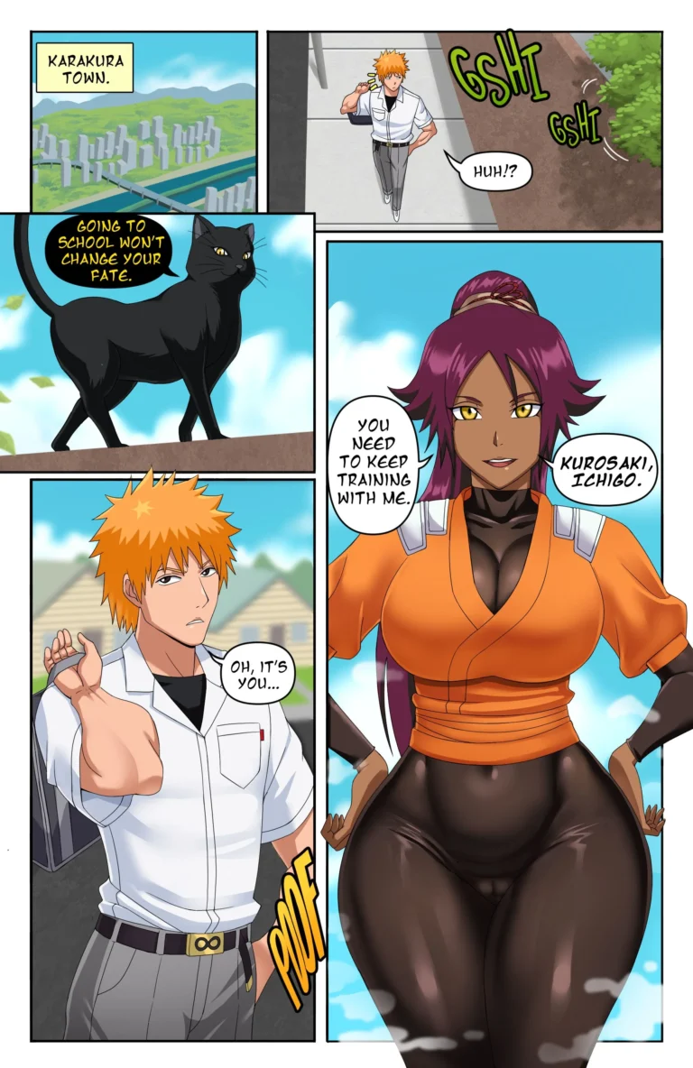 Hot Yoruichi (Bleach) [Pink Pawg] comic porn - Read now on mycomicporn.com