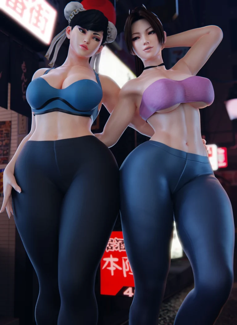 Hot Chun Li & Mai Shiranui (Street Fighter