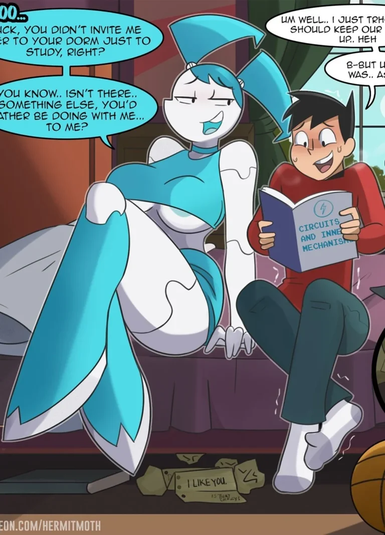 Hot Jenny’s Visit (My Life As A Teenage Robot) [Hermit Moth] comic porn - Read now on mycomicporn.com